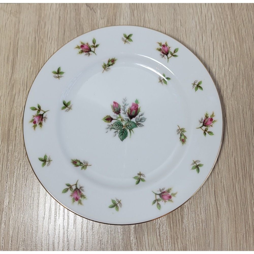Kyoto China Lancaster Japan Pink Roses Salad  Dessert Plate‎ Plates Set of 4